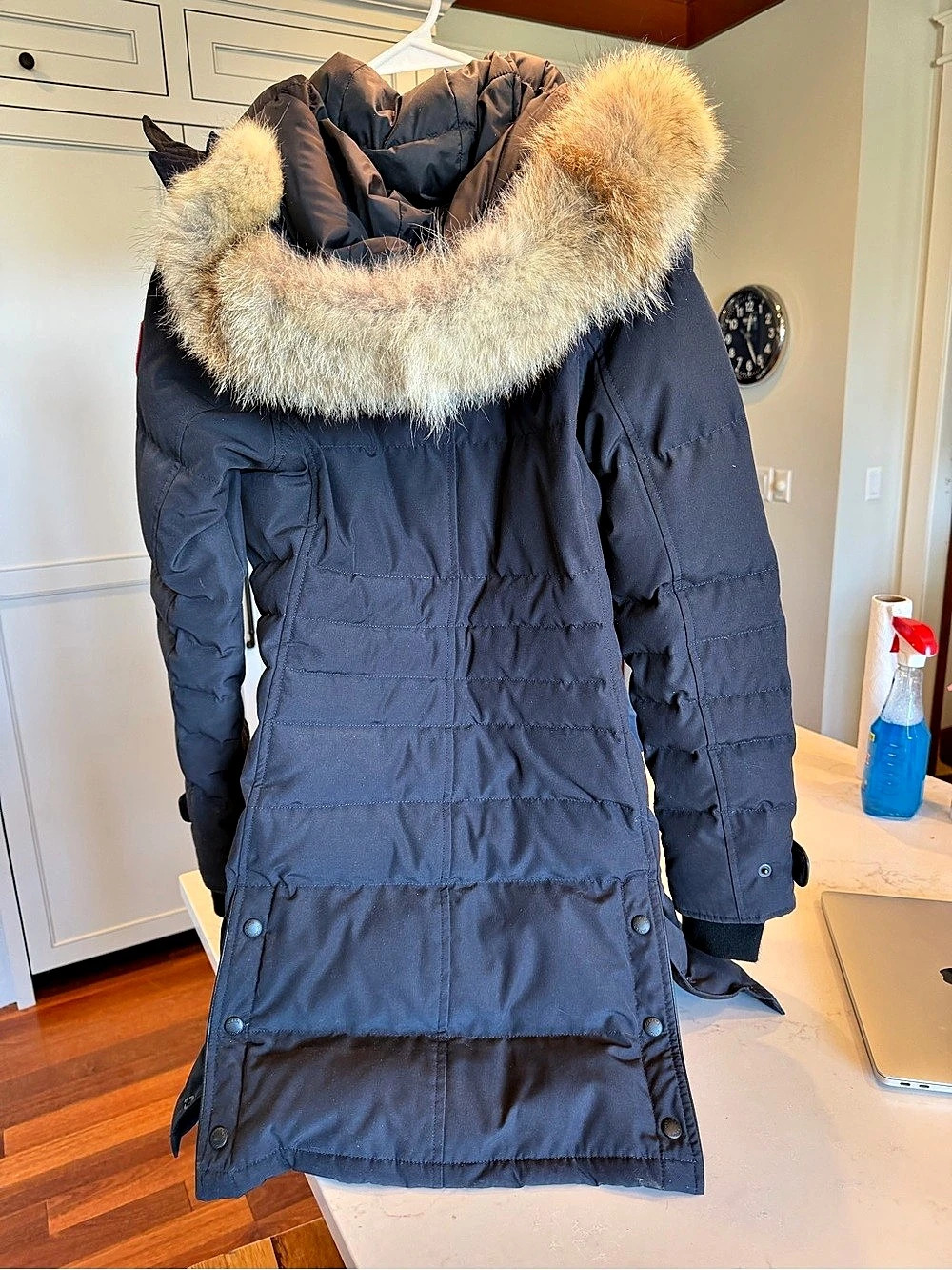 Canada Goose Shelburne Parka Fur-Trim Puffer Coat Black Small